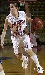 Lindsay Logan had a double-double in Fresno State's win over Delaware State, scoring 12 points and dishing out 10 assists.