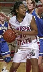 Junior center Channan High is one of seven returning players on this year's Fresno State squad.