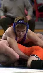 Senior Stephen Abas recorded his seventh pin of the season with a 1 minute and 55 second pounding on Wyoming's Reynold Candelaria.
