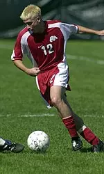 Senior midfielder Noah Delgado was named the 2001 Men's Soccer MVP at the postseason awards banquet on Sunday, Dec. 2.