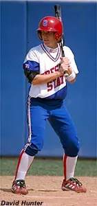 All-America center fielder Becky Witt smacked the game-winning hit in the Bulldogs' 2-1, 11 innings win over Hawai'i.