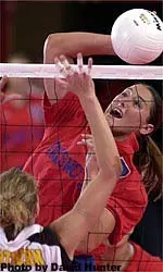 Senior middle blocker Shauna McQuaid, a 2001 all-Western Athletic Conference preseason selection, will be on hand at the annual Meet the Team this Saturday, Aug. 18, 2:00 p.m., at Fashion Fair Mall.