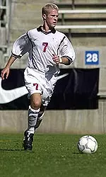 Sophomore defender Justin Sorsabal was named first team all-conference in 2000.