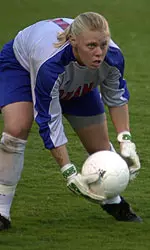 Junior Mary-tyler Wahl had eight saves against Pacific Sunday afternoon.