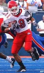 Adam Jennings had four catches for 30 yards in the Bulldogs' 67-21 loss to Boise State.