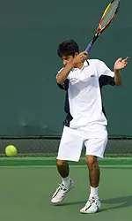 Dustin Ilic (above) teamed with Marc Schaerer to reach the semifinals of the San Diego All-College Tournament.