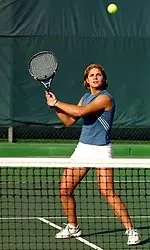 Chloe Carlotti will take on Jenny Langer of SMU on Friday in the consolation bracket of the Omni Hotels National Indoor Championships.