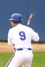 Sophomore outfielder Christian Hallaian went 3-for-4 with six RBIs including two doubles against Fordham. (Photo by Justin Kase Conder)