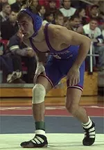 Stephen Abas advanced to the semifinals at the NCAA Championships by beating No. 8 seeded Shawn Williams 8-4.