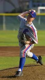 Senior RHP Bob Runyon won his third consecutive game with a 2-0 complete game shutout over Louisiana Tech. (Photo by Justin Kase Conder)