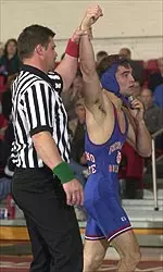 Senior Stephen Abas won his third national title at the NCAA Championships in Albany, N.Y., Saturday.