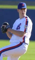 Senior RHP Zach Minor went 6.1 innings of shutout ball to pick up his fourth win of the season in FS's 3-2 victory against LaTech. (Photo by Justin Kase Conder)