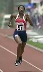 Junior Tiffany Simon won both the 200 and 400 meters at the Stanislaus Open on Saturday, April 13.