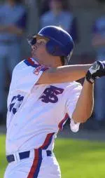 Junior Ben Fritz went 3-for-3 with an RBI and a run scored Friday night against Hawai'i. (Photo by Justin Kase Conder)