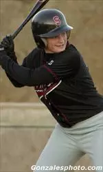 Jessica Allister drove in Stanford's only run of the game in the Cardinal's 4-1 loss to Cal State Fullerton on Saturday evening.