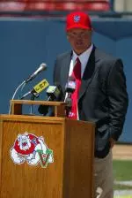 Mike Batesole was introduced as Fresno State's new baseball coach at a press conference May 28.