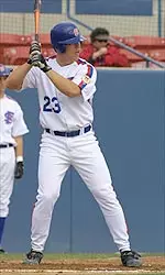 Junior catcher/pitcher Ben Fritz was was a second-team All-America honoree by <i>Baseball America</i>. (Photo by Justin Kase Conder)