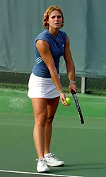 Sophomore All-American Chloe Carlotti advanced to the semifinals in both singles and doubles at the Wathen/Hancock Bulldog Classic.