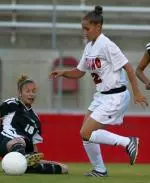 Freshman midfielder Kortney Lewis scored her second goal of the season in FS's 2-1 loss against UNLV. (Photo by Justin Kase Conder)