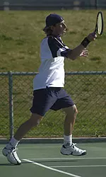 Greg Shearer won his match at No. 2 singles in Fresno State's 4-3 loss at No. 7 USC on Saturday.