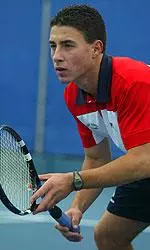 Alex Krohn won his match at No. 4 singles in Fresno State's 7-0 victory over UC Santa Cruz on Sunday morning.