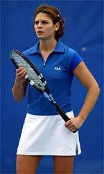 Chloe Carlotti jumped up to No. 8 in the nation in the latest college tennis rankings, released Wednesday.