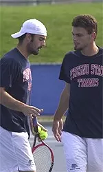 Hector Almada (left) and Sergiu Modoc will play in the NCAA Doubles Tournament, which begins May 21 at the University of Georgia.