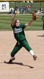 Jessica Beech pitched five innings and struck out four in Michigan State's 9-1 win over North Carolina in the NCAA Regionals.