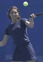 Chloe Carlotti saw her singles year come to an end on Tuesday morning with a three-set upset loss at the NCAA Tournament.