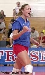 Kristen Fenton dominated the match with 31 kills. It was Fenton's first career 30-kill performance as she also added 14 digs and two blocks.