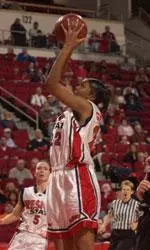 Freshman Brittani Green scored a career-high 14 points in Fresno State's loss to Rice on Thursday night.