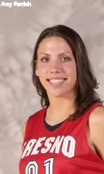Junior Amy Parrish finished with 16 points and 10 rebounds in Fresno State's 73-60 win over Strakonice BBC on Wednesday night.
