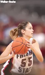 Freshman Kendra Walker-Roche (Brockville, Ontario, Canada), scored a career-high 11 points that included three three-pointers.