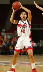 Junior Aritta Lane scored eight points in Fresno State's 45-38 loss at UTEP on Thursday night.