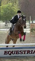 Senior Amanda Hancock was fifth in Equitation on the Flat Section D.