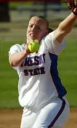 Sophomore right-hander Laura Ferreira was clutch in the circle today. She scattered six hits and struck out four to earn her 10th victory and fifth shutout win of the year.