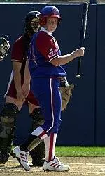 Senior designated player Lori Hoffman collected two doubles and had three RBI in the Bulldogs' 7-5 victory at Tulsa.