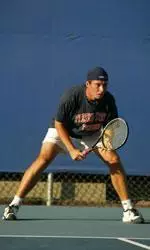 Stefan Suta won his match at No. 2 singles in Fresno State's 4-3 loss to UC Santa Barbara on Friday afternoon.