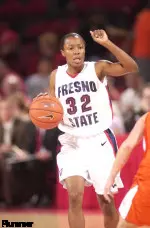 Jasmine Plummer, celebrating her 20th birthday, nearly recorded a double-double with a season-high 14 points and nine boards.