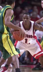 Sophomore guard Kevin Bell recorded a double-double in Fresno State's 77-66 exhibition win over The Master's College. Bell picked up 14 points and 11 assists to go along with four rebounds.