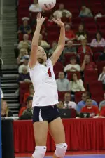 Senior Robyn Keune finished with 48 assists on the night, and hit .333 on the match.