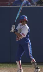 Senior third baseman Leticia Pacheco hit her first collegiate home run with a solo shot in the fourth in the Bulldogs' 5-2 victory over No. 10 LSU at the NFCA Leadoff Classic.