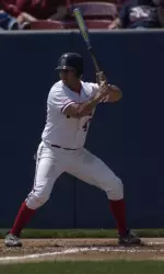 David Gomez hit a three-run homer in the fifth, his first of the year.