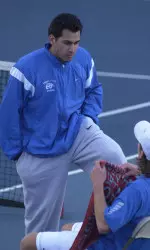 Head coach Jay Udwadia will lead the Bulldogs into their match against No. 14-ranked Clemson on Wednesday at 2 p.m. at the Wathen Tennis Center.