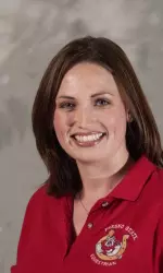 Ashley Peterson won the Walk Trot event in the team competition, leading the Bulldog to the English Zone team championship.