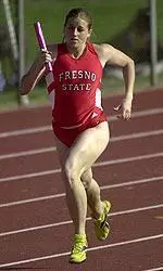 Katie Christianson captured the title in the heptathlon on Thursday night at the 2005 WAC Outdoor Championships in Tulsa, Okla.