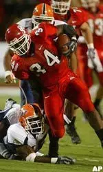 This group combines punishing power and world-class speed. Some college football publications are ranking the Bulldog running back corps among the best in the country, and with good reason. The top three backs have rushed for more than 4,000 yards and 40 touchdowns in their careers.