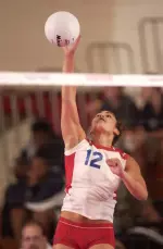 Sophomore Mounia Nihipali led the Bulldogs in kills for the first time on the year.