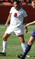 Sharon Day scored twice and Becky Clark converted on a late penalty-kick as No. 21 Cal Poly defeated Fresno State 3-0 on Sunday afternoon in non-conference action at Bulldog Stadium.
