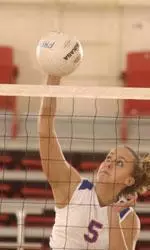 Jessica Peterson entered the game for the Bulldogs in the second game, and recorded 7 kills, hitting .538.